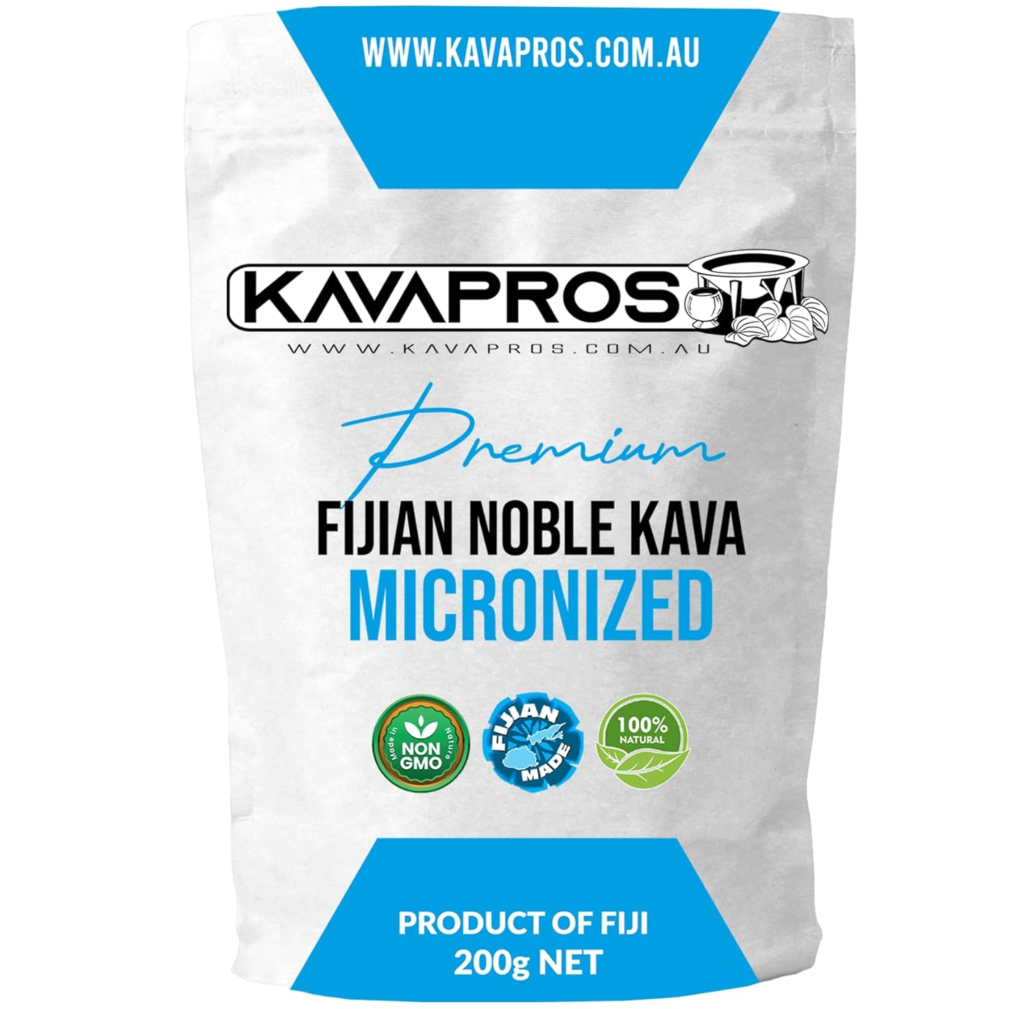 Kava Pros Premium Micronized Kava Pure Organic Fiji Kava Powder Made from 6yr Old