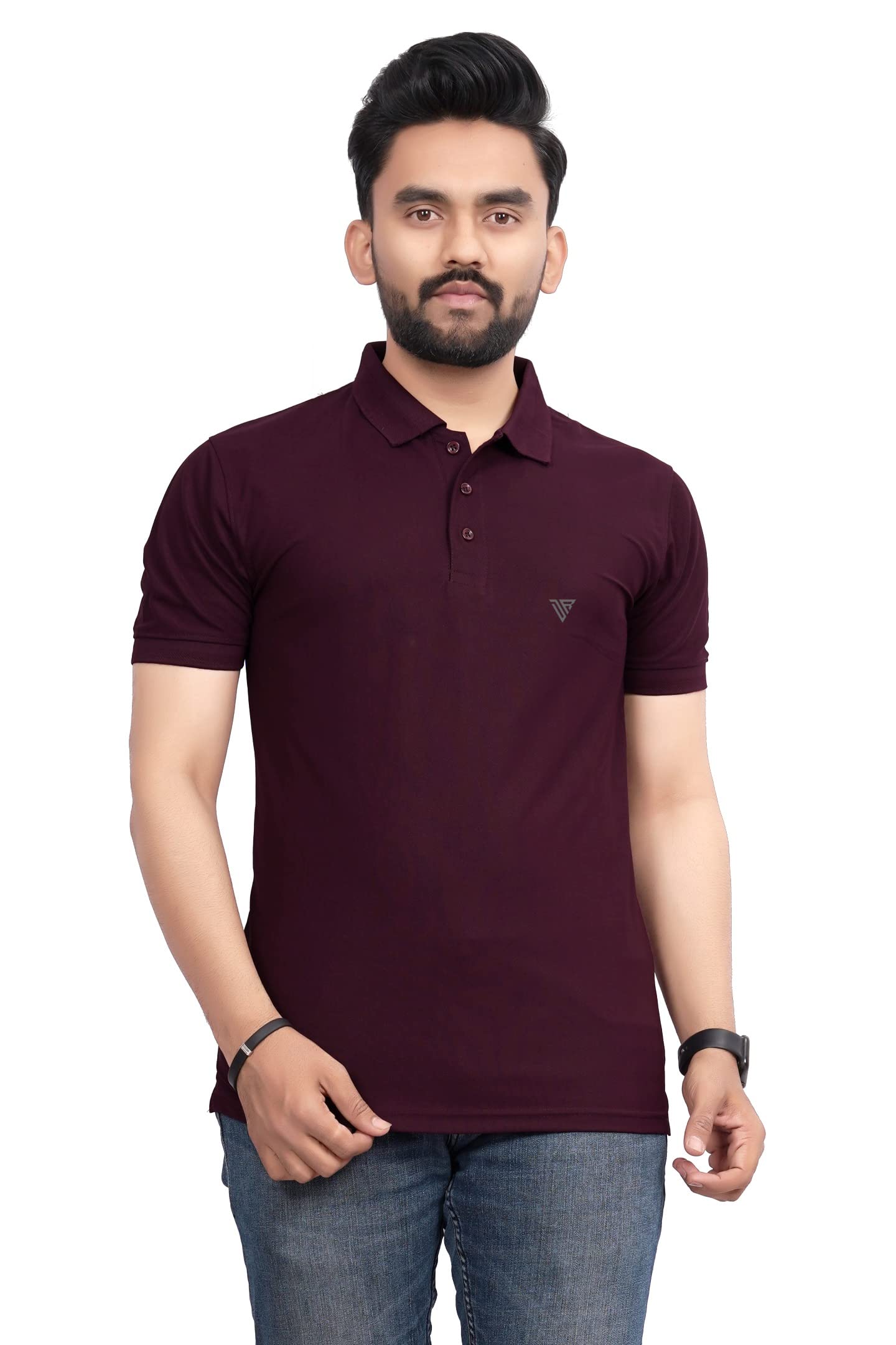 Men's Solid Regular Fit T-Shirt