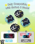 GeekShare Thumb Grip Caps Compatible with Switch 2, Silicone Thumb Grip Caps for Switch 2 2025, 4pcs - The HEI Series Cloud Star Dream