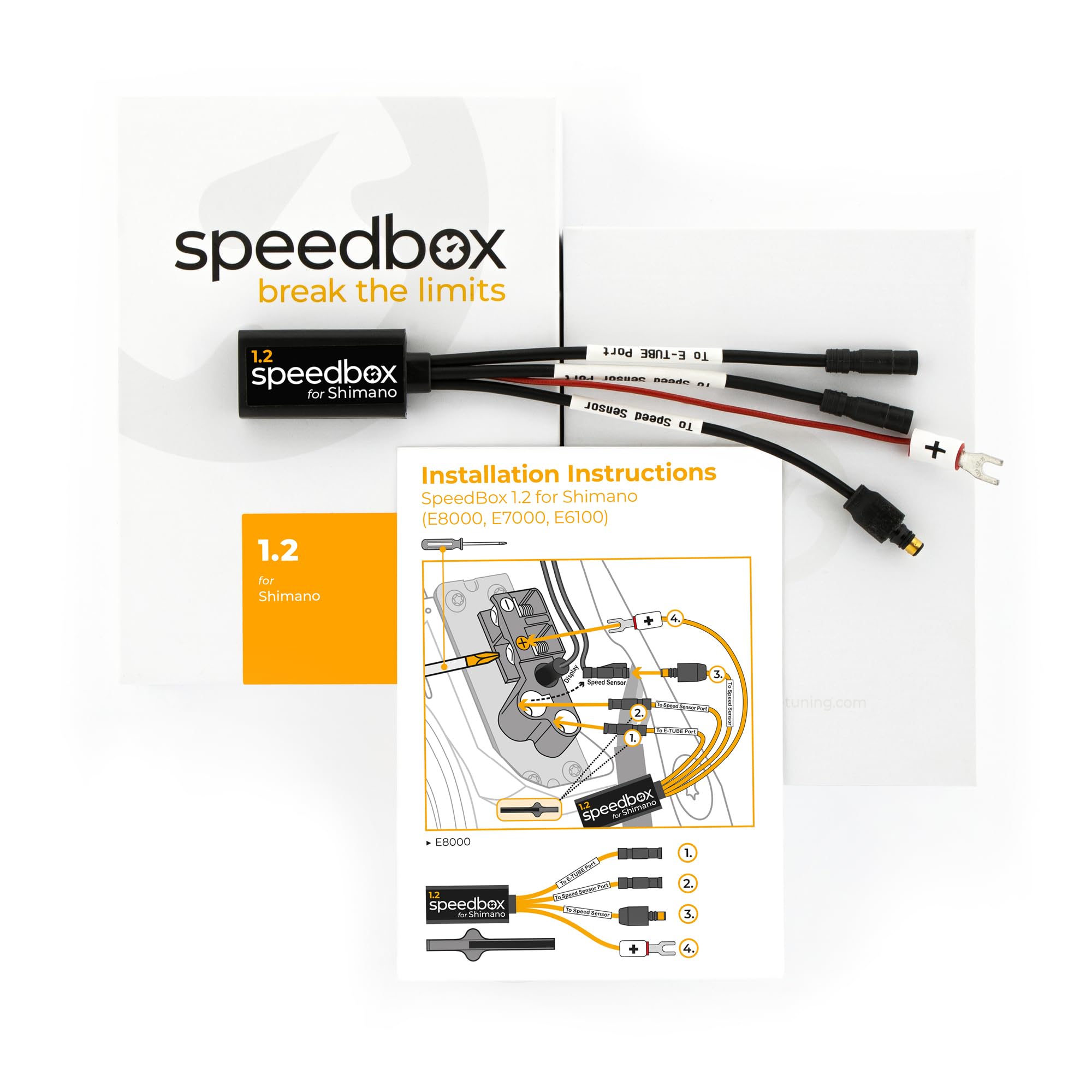SpeedBox 1.2 Compatible with Shimano/E-Bike Tuning Chip for Motors E6100 |  E7000 | E8000 / Speed Limit Unlocked, Cyclocomputers - Amazon Canada