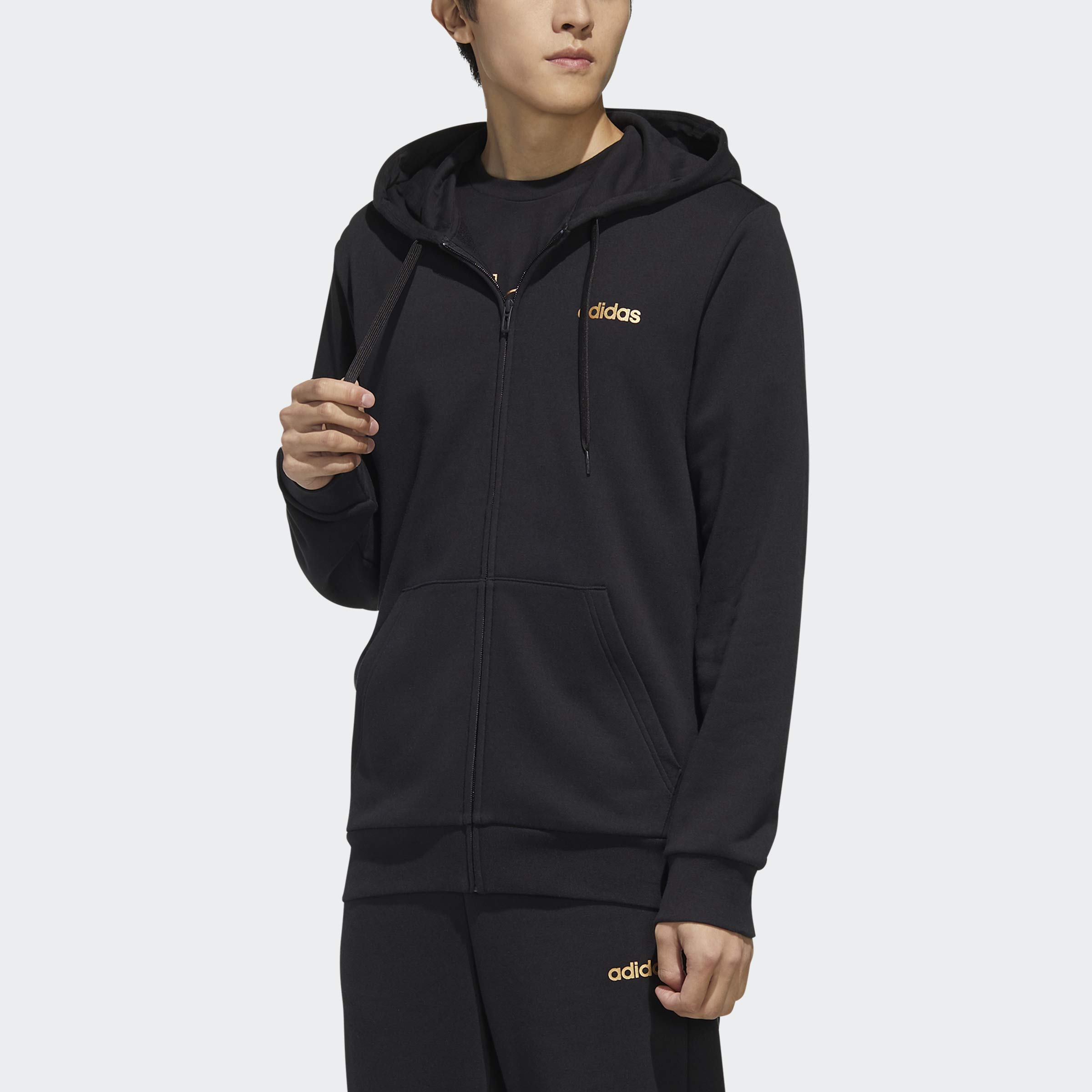 Adidas Originals M Ess Br Fz veste de survêtement homme noire en coton - 8