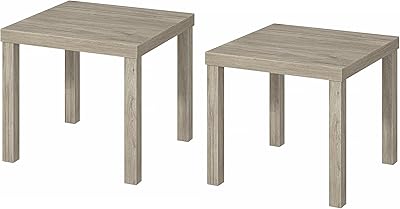 Amazon.com: Ikea Table End Side Black (2 Pack) Lack : Home & Kitchen