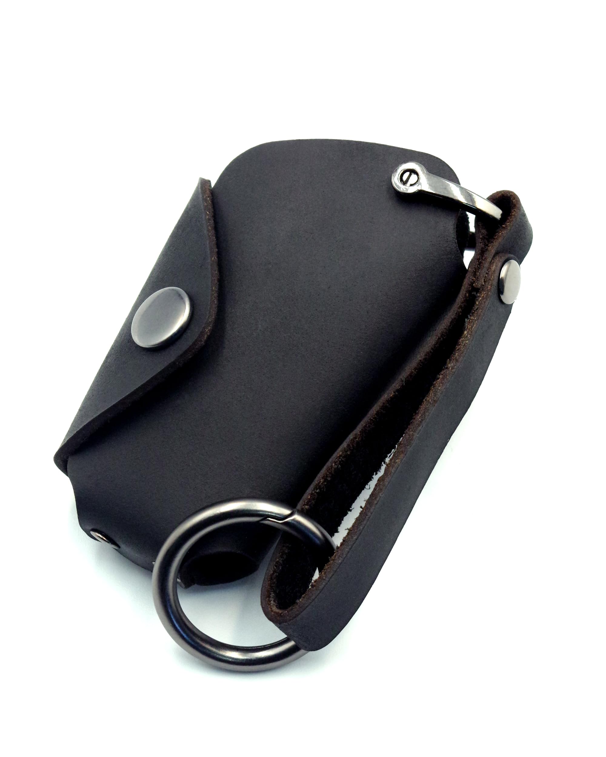 NONINA Key Case, Key Cover, Oil Leather for TOYOTA RAV4 C-HR Prius Corolla Sport, Corolla Cross, Camry, Land Cruiser Prado Crown 86 Case Black No Options