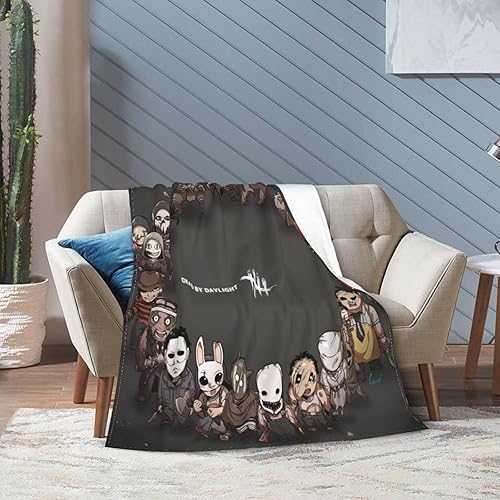 Miniatura 5 de Dead by Game - Manta de forro polar suave y cómoda para sofá, manta de aire acondicionado de dibujos animados para todas las estaciones, 80 x 60