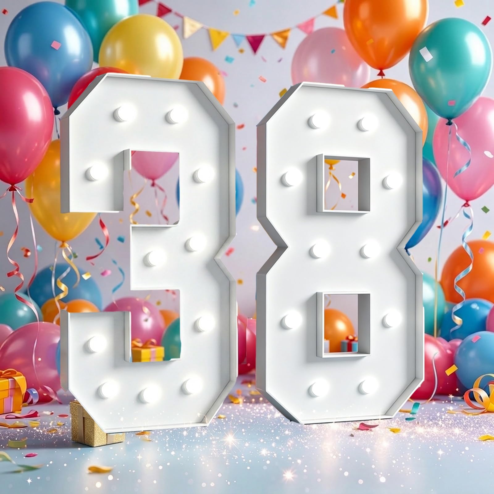 Marquee Light Up Numbers Birthday Party Decor Large Signs