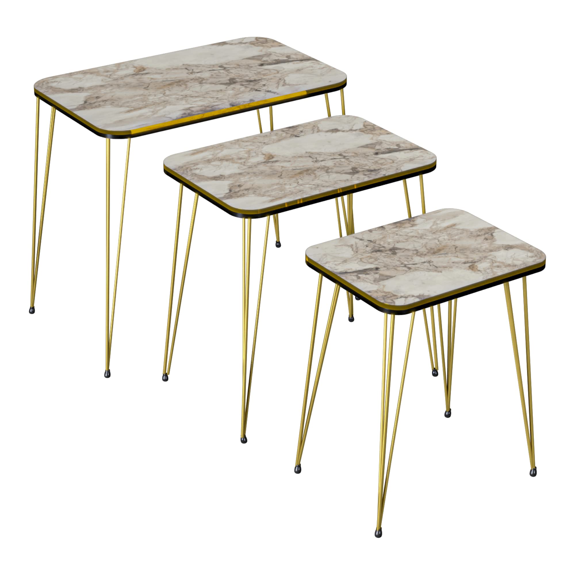 Set Sovrapponibili Set Di 3 Tavolini Bassi Sovrapponibili | Gambe