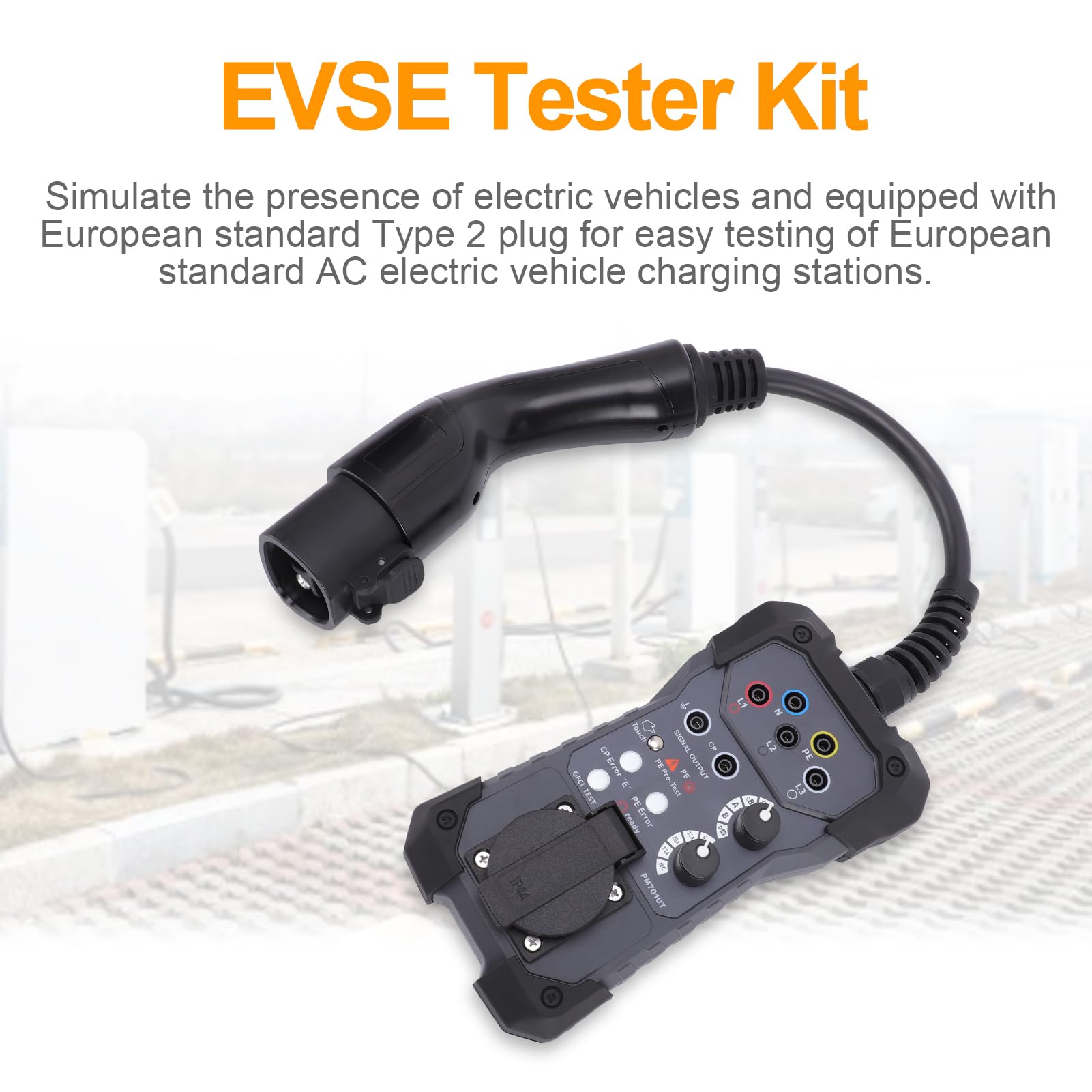 Tester EVSE Tester napięcia adaptera Tester ładowarki pojazdu elektrycznego do testowania stacji ładowania