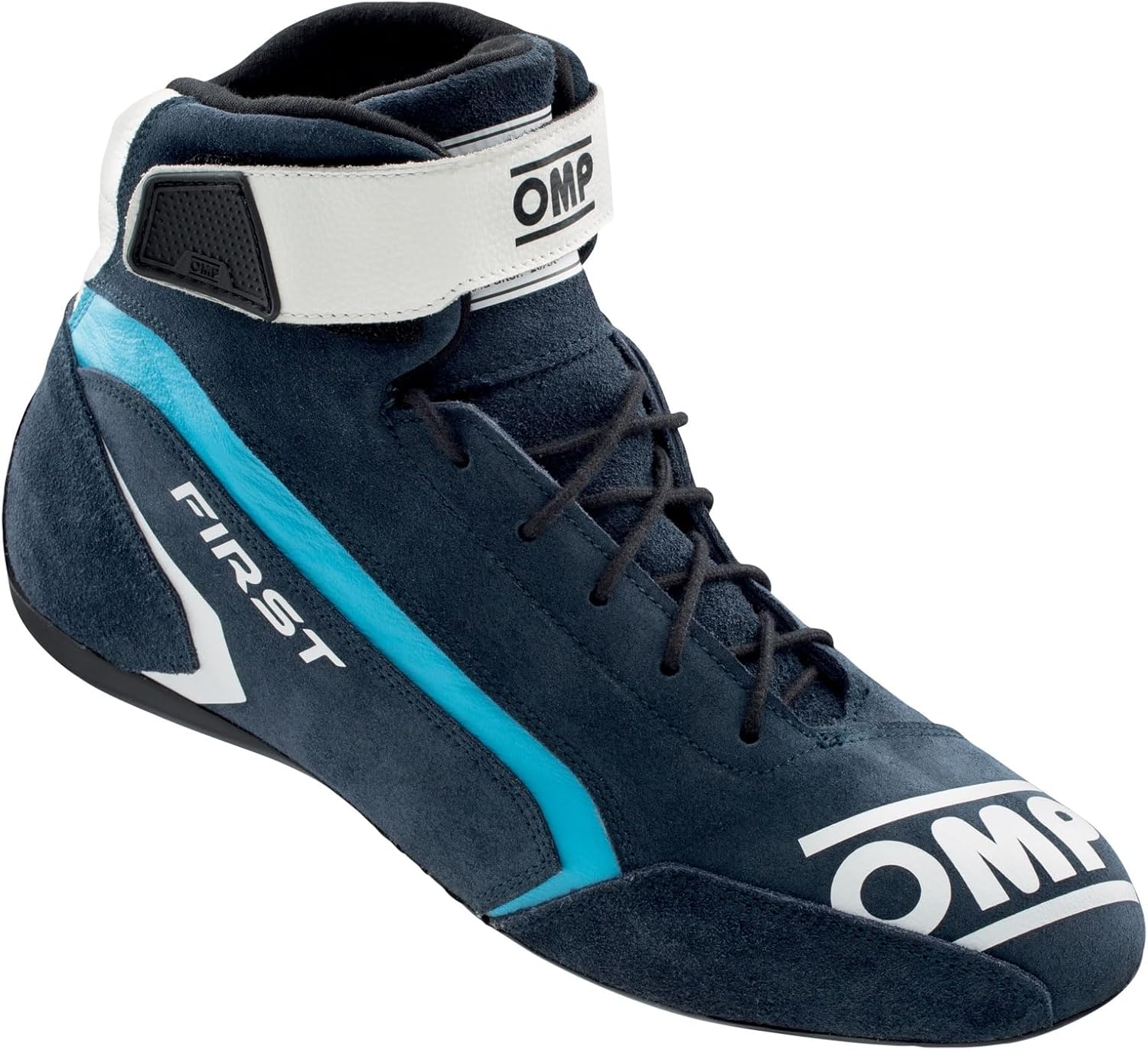 OMP Racing Driving Shoe, First, Mid-Top, SFI 3.3/5, FIA Approved,