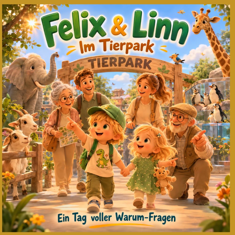 Felix & Linn im Tierpark: Ein Tag voller Warum Fragen („Felix & Linn – Schlau mit jedem Abenteuer“)