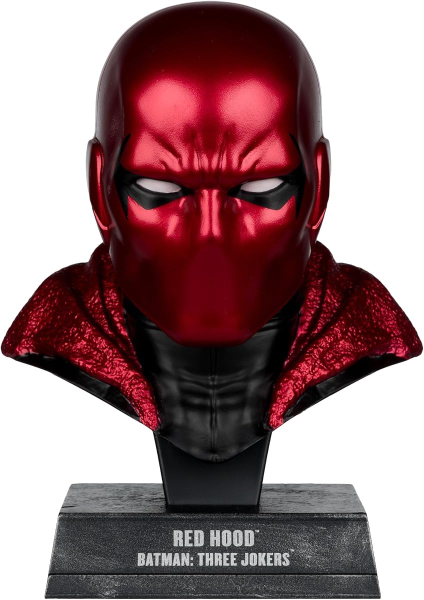 McFarlane Toys- DC Direct Red Hood (Batman: Three Jokers) Cowl Replica 1:3 Scale | DC Direct Replica Cowls 7 Inch Prop Replica 1/3 Scale - Red Hood Batman Three Jokers Cowl