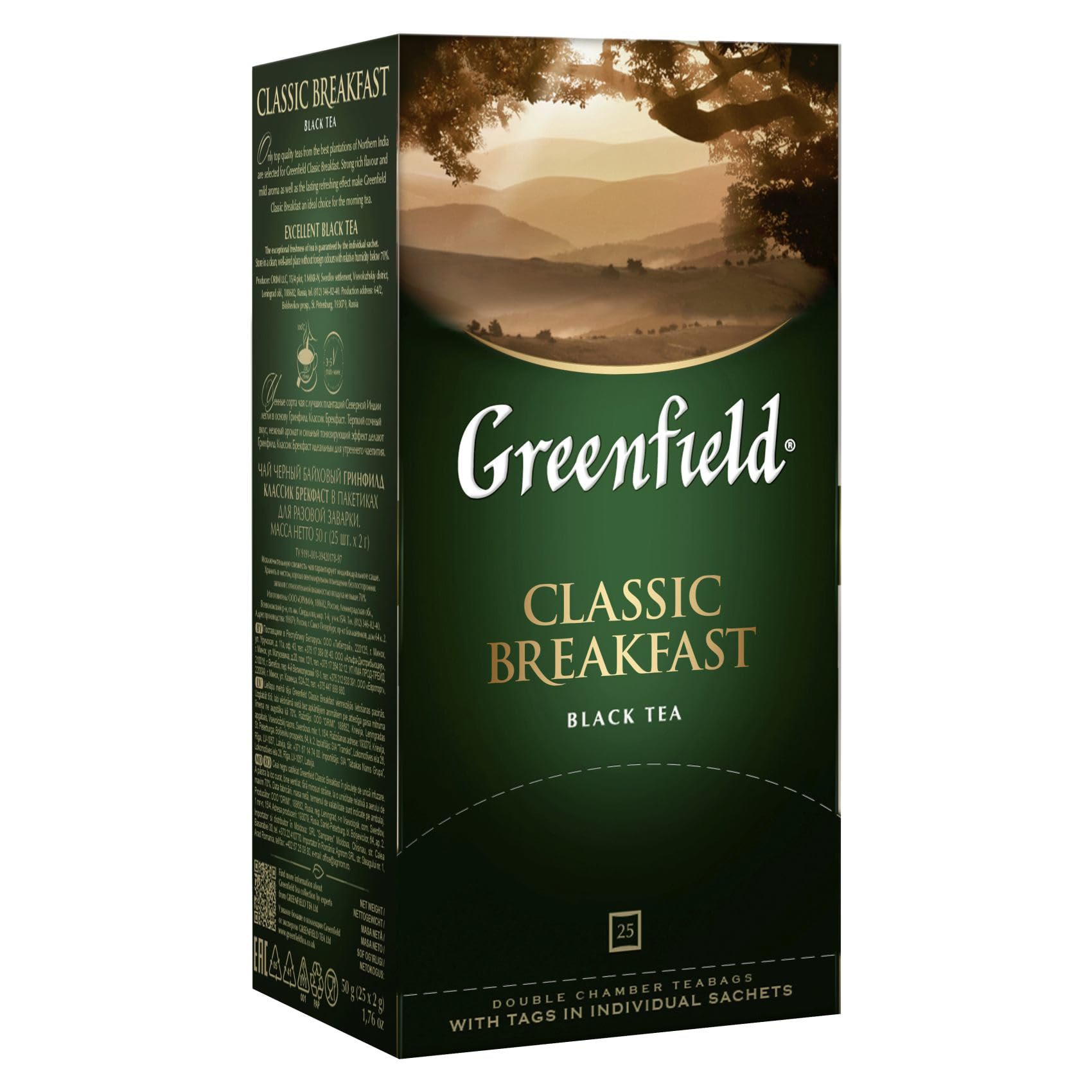 Greenfield Black Tea Classic Breakfast 25 Teabags