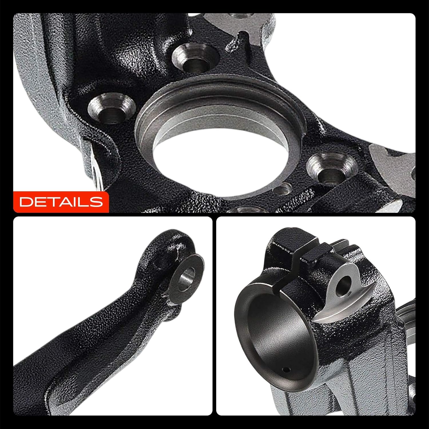 A-Premium 2x Front Suspension Steering Knuckle Compatible with Volkswagen Jetta 2005-2010, Golf 2010-2013, Tiguan 2009-2017, Eos 2007-2015, GTI, R32, Rabbit & Audi A3, A3 Quattro, Q3, Q3 Quattro