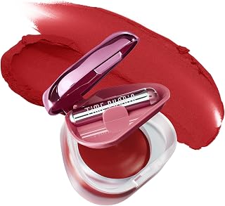 ORBITA LIP AND CHEEK BLURRING POT | Lip & Cheek Tint with Soft Velvety Mud Texture, Blur Matte Finish Lipstick, Featherlight, Multi-Use Makeup, Buildable Color, Long-Wearing (008 Jupiter)