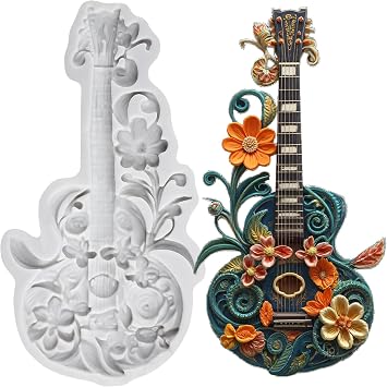 Guitar Polymer Clay Molds Guitar Silicone Mold