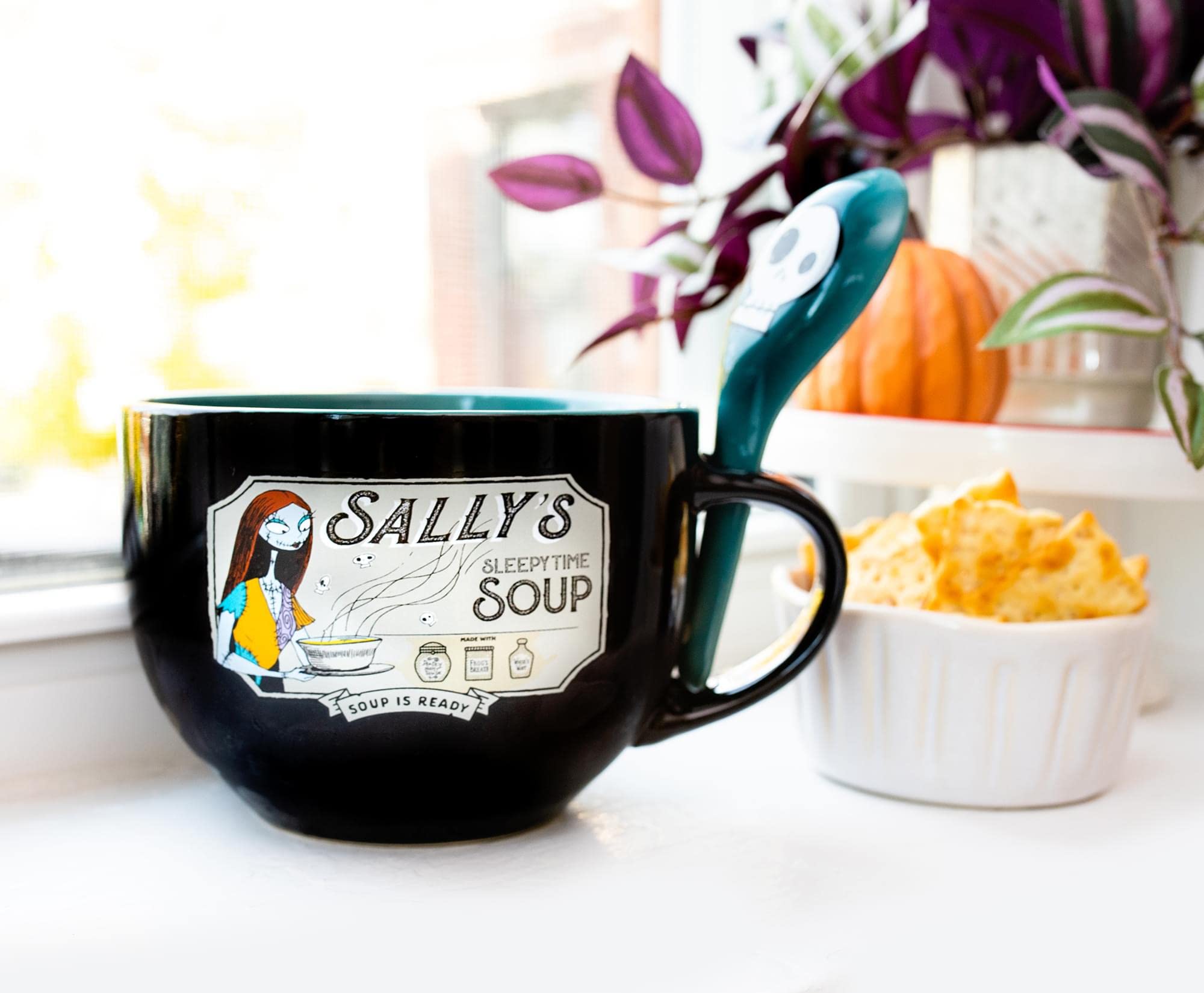 Tasse à soupe en céramique L'Étrange Noël de Monsieur Jack Disney The Sally's Sleepy Time | Bol pour crème glacée, céréales, boissons