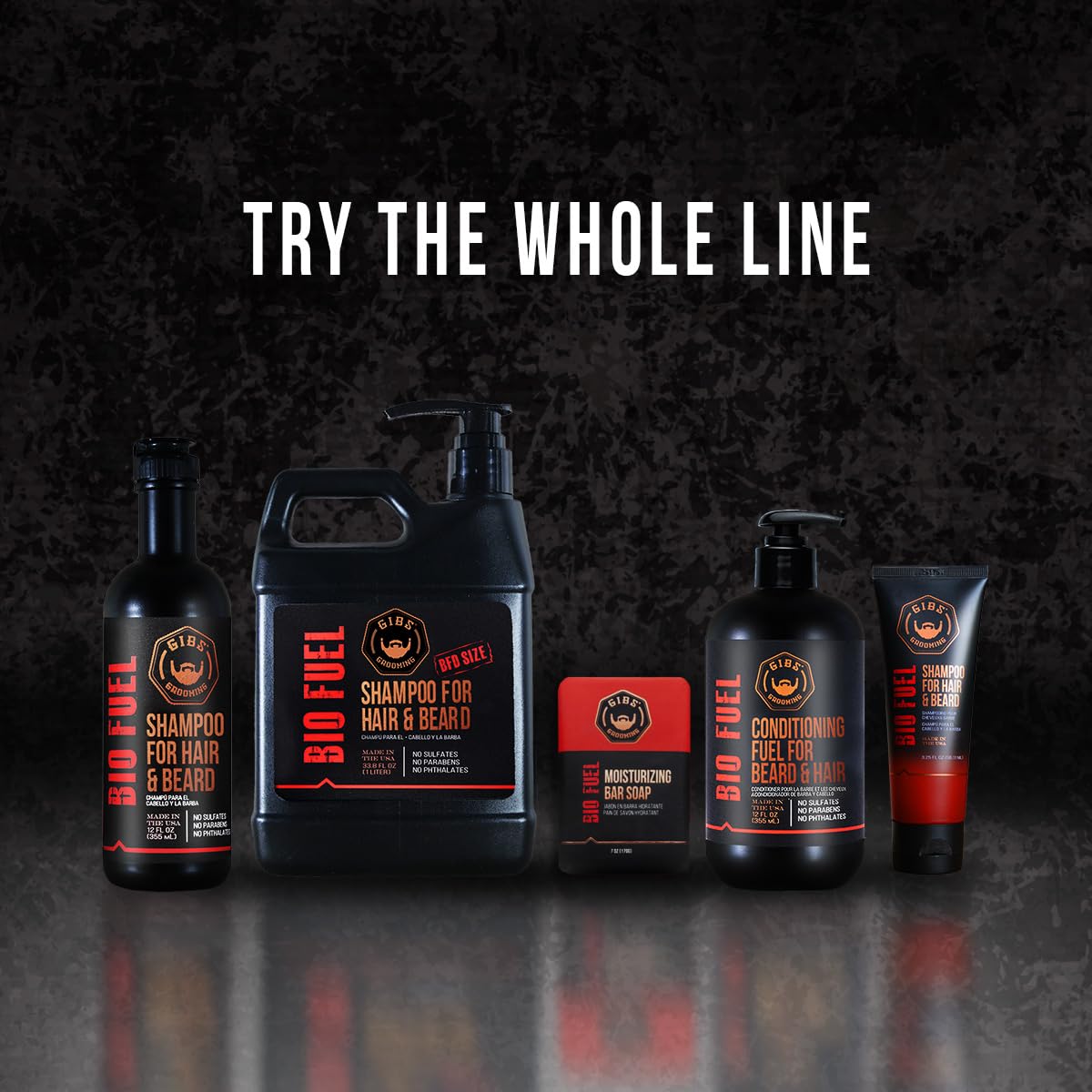 GIBS Bio Fuel Shampoo for Hair & Beard, Moisturizing & Nourishing, 3.25oz (Travel Size) - Image 6