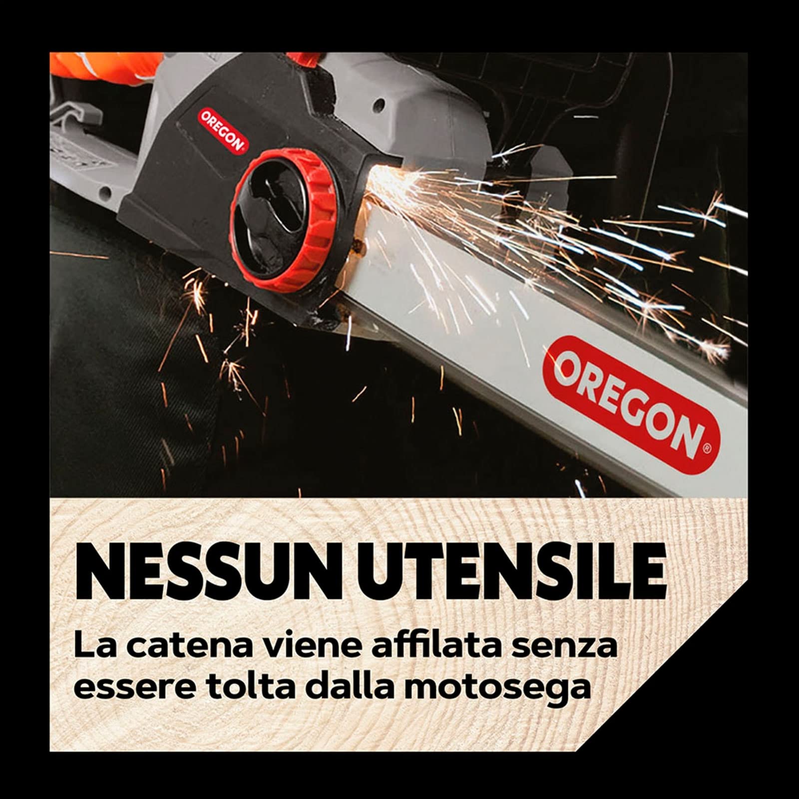 Oregon Motosega Elettrica da 2400W, Autoaffilante con Barra di Guida da 18 " (45 cm), a Basso Contraccolpo, con Sistema Autoaffilante Integrato (PowerSharp), Garanzia di 3 Anni (CS1500)