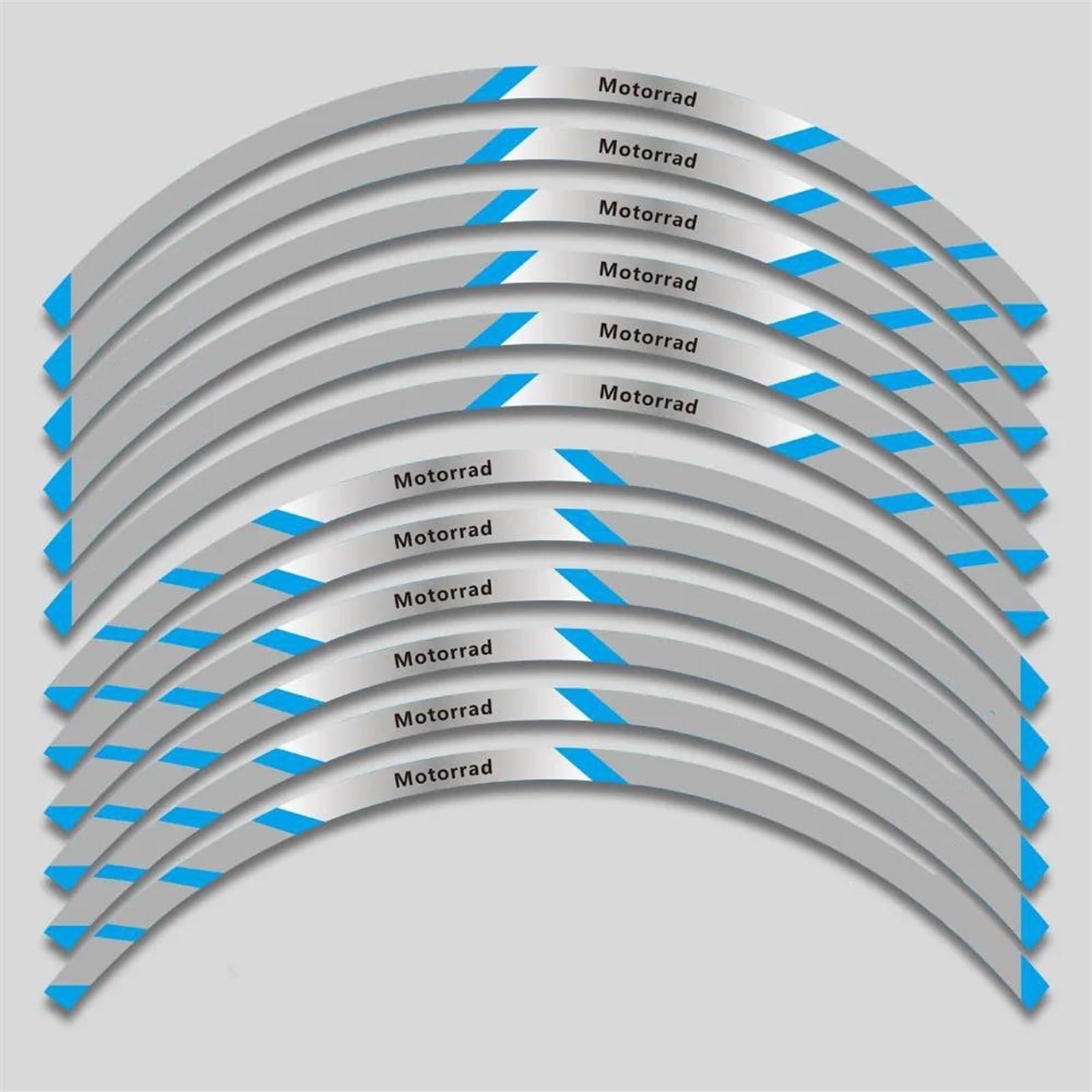 Stickers 1 Set of Motorcycle Wheel Stickers Stripes Reflective Rim for F900XR F900 XR F 900 F900xr(Style 11)
