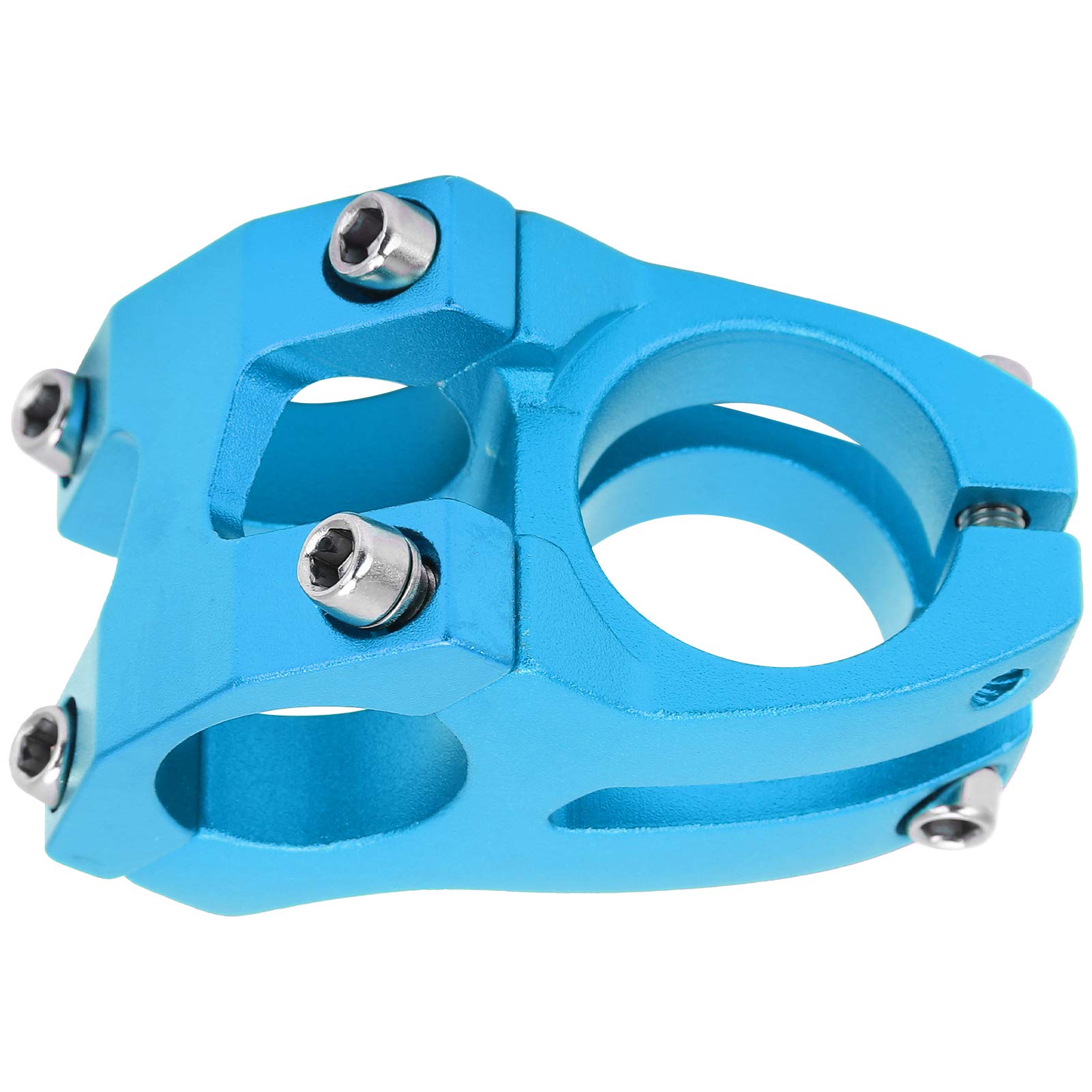 Mostek Rowerowy, Kierownica Rowerowa ze Stopu Aluminium 25.4x35mm Krótki Mostek Rowerowy Trzpień Pusty do Roweru Górskiego Rower Szosowy(Niebieski)