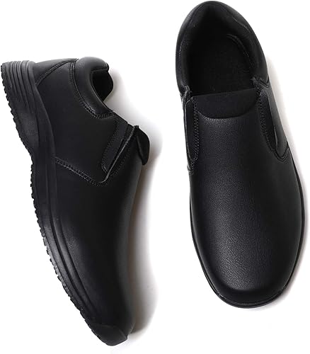 Miniatura 8 de Zapatos de trabajo antideslizantes para hombre, zapatos de servicio de alimentos, zapatos de chef profesionales resistentes al aceite al agua