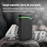 Transcend 2TB SJ25M3, USB 3.1 Disque dur portable robuste, antichoc résistant, compact et léger avec des vitesses de foudre-fast, bouton de secours One Touch, gris de fer - TS2TSJ25M3S