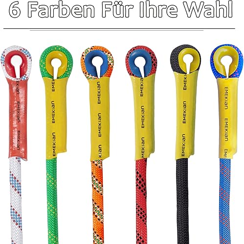 Miniatura 5 de EMEKIAN Cuerda de escalada para interiores y exteriores de 0.394 in0.472 in0.551 in, cuerda de escalada estática para cuerda de escape, equipo de