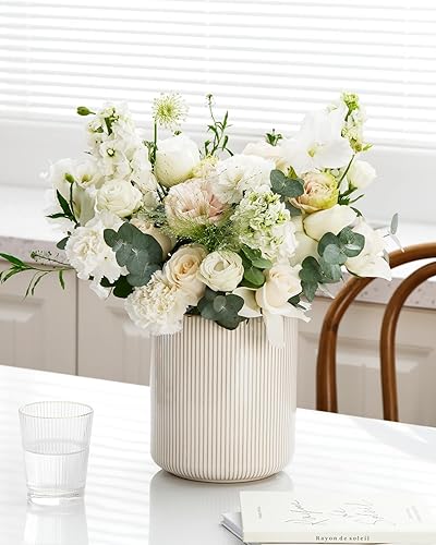 Miniatura 5 de getstar Soporte para utensilios, soporte grande para utensilios de cocina con tapete de corcho, decoración de cocina de granja, soporte de