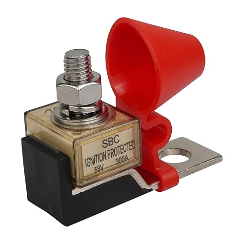 Paquete combinado de fusible de batería de 250 A (MRBF) y bloque de terminales, 58 V CC máximo, IP66, protección contra encendido (paquete de 1)