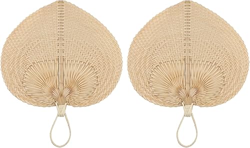 Miniatura 9 de Framendino, Abanicos de mano de bambú natural, abanicos de Riffia hechos a mano para decoración de pared de boda de verano