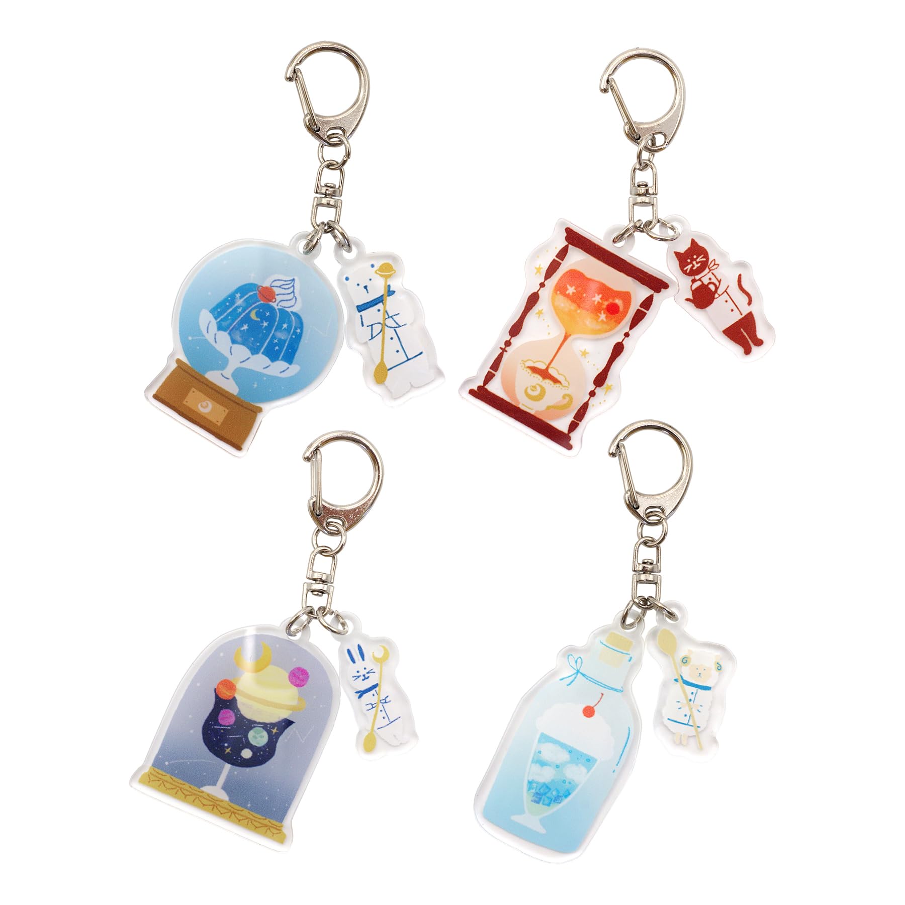 Amazon.co.jp: アクリル2連キーホルダー SORA CAFE(空カフェ)【夕方