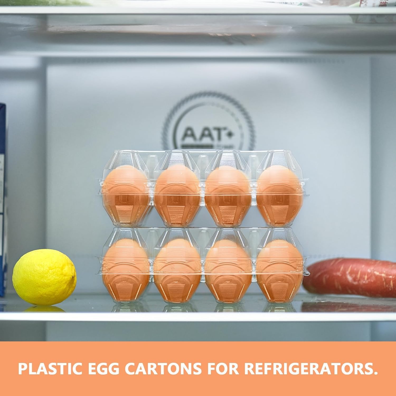 120PCS Egg Cartons Cheap Bulk, Clear Large Egg Cartons for Chicken Eggs, Chicken Egg Container Bulk Egg Holders for Refrigerator, Storage, Family, Chicken Farm, Market, 3x4 Grids