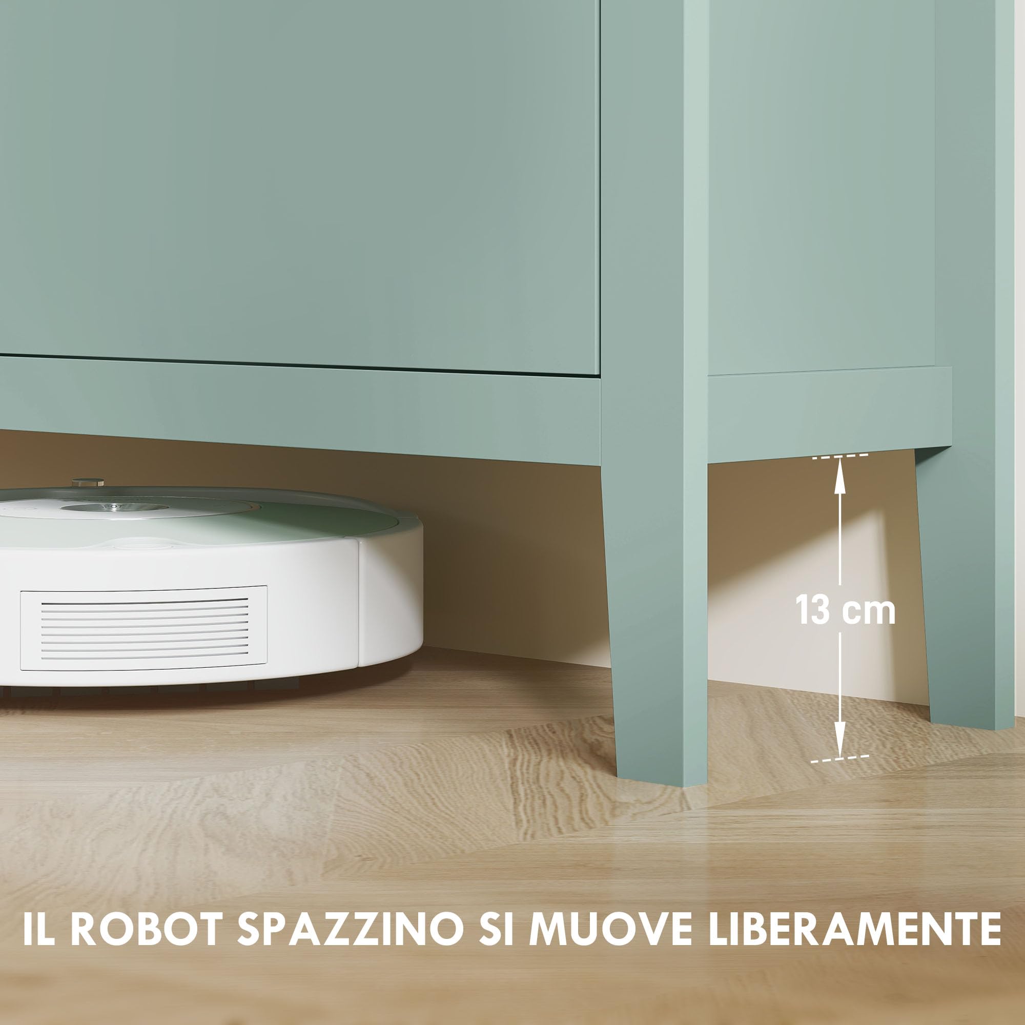 HOMCOM Scarpiera Salvaspazio Slim con 4 Ante a Ribalta, Scarpiera Ingresso con Ripiani Regolabili, Piano Superiore e Base Rialzata, Porta Scarpe per 20 Paia in Legno con Maniglia, 105x24x95.5cm, Verde