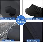 Indoor Car Cover Custom Fit for Corvette C3 1968-1982 Luxurious Soft Stretch Satin Car Cover Breathable Dust-Proof for Underground Garage, Car Show