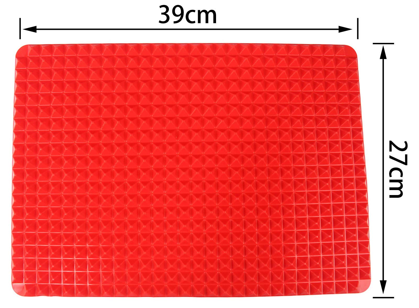 Tappetino Da Forno In Silicone Piramidale, Confezione Da 2, 40,6 X 27,9 Cm, Antiaderente, Per Ridurre I Grassi, Adatto A Forno E Microonde