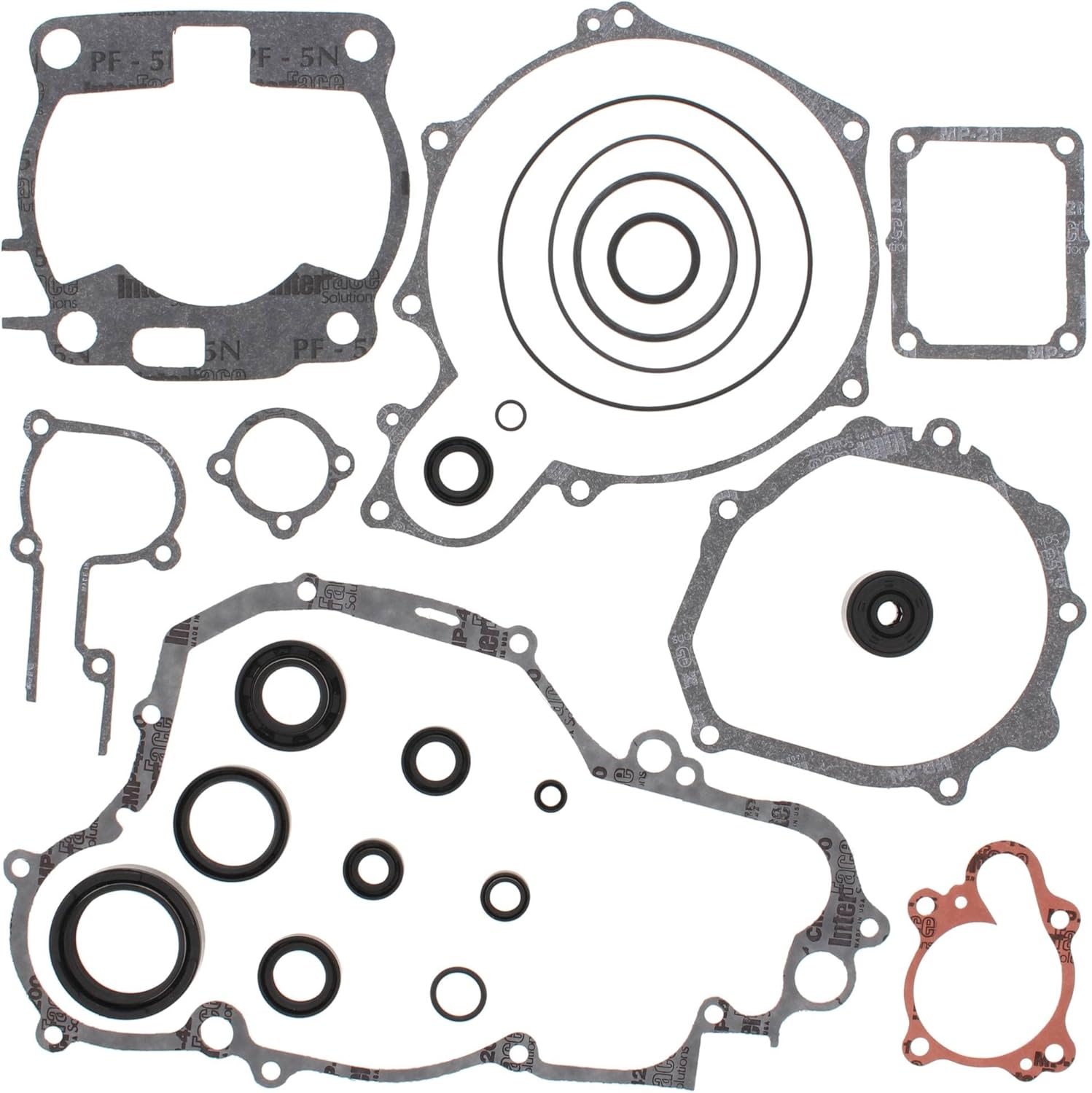 Vertex Gasket Kit with Oil Seals Compatible with/Replacement for Yamaha YZ250 92 93 94 1992 1993 1994