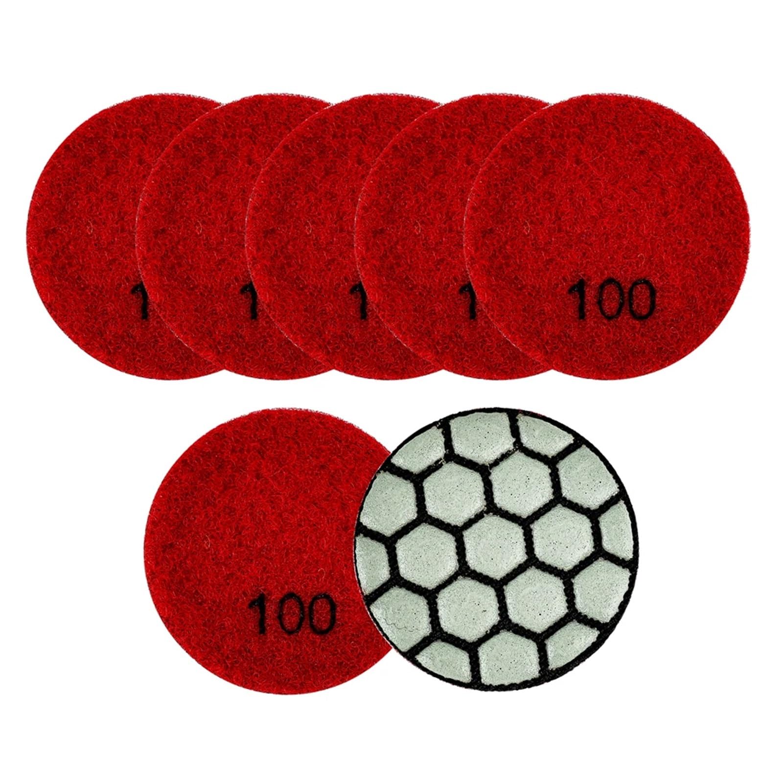 7-teiliges Diamant-Polierscheiben-Set 17,8 Cm – Körnungen 50-3000, Für Granit, Marmor, Beton, Stein 7-teiliges Diamant-Polierscheiben-Set 17,8 Cm – Körnungen 50-3000, Für Granit, Marmor, Beton, Stein
