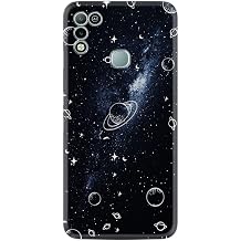 K l fland Infinix Hot 10 Play K l f, Silikon, Platinium Series, Galaksi Desenli, Siyah