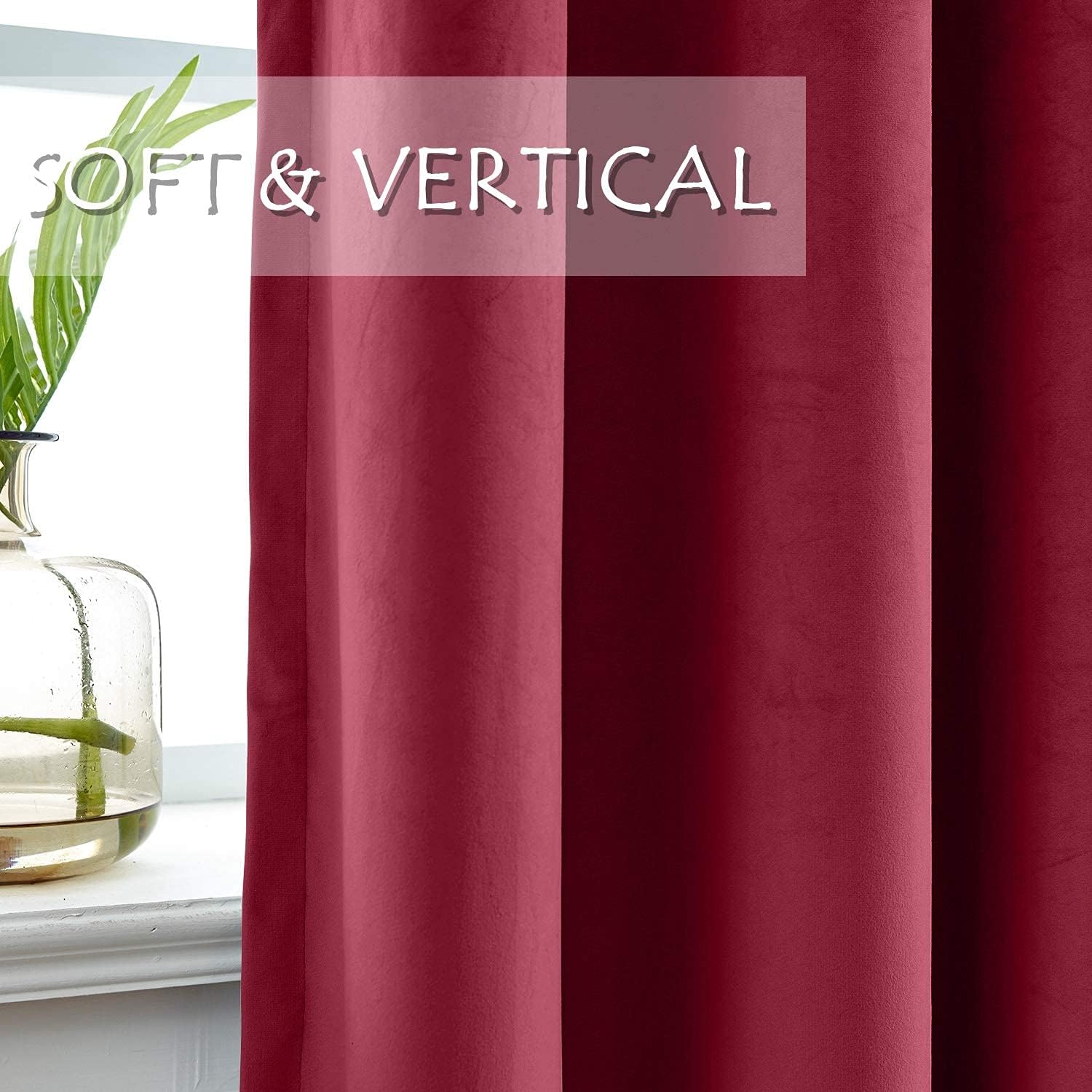 Sky Wave Double Pinch Pleated Soft Touch Blackout 100% Polyester Curtains for Room Darkening and Decoration with Hanging via Hooks. (Burgundy 80 Inch Wide by 72 Inch Long- 2 Pannels Combined Size)