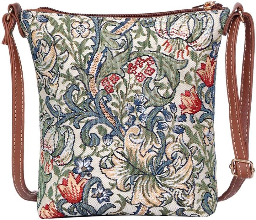Tapestry Small Crossbody Bag Sling Bag for Women with Jane Austen Design (SLING-AUST)