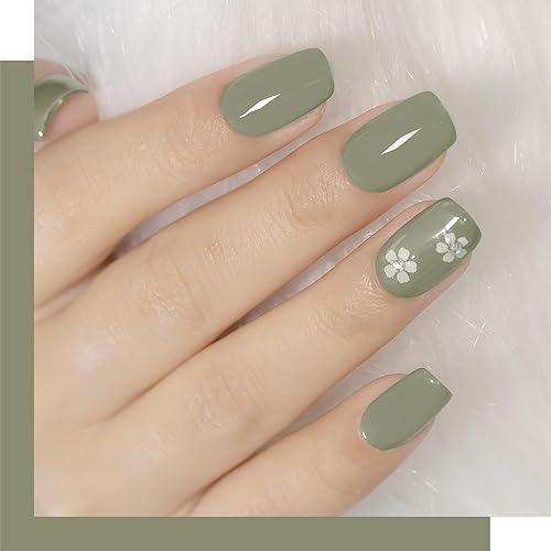 Miniatura 3 de YTD Likomey Juego de esmaltes de uñas de gel, 3 colores verde salvia, verde esmeralda, champán, dorado, color de moda, pequeño, portátil, manicura,