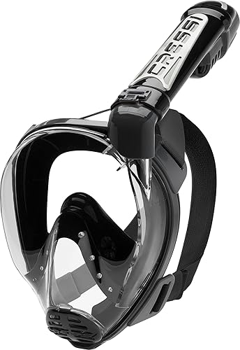 Cressi Máscara facial completa de esnórquel para adultos Amplia vista clara, sistema antivaho Duke Dry diseñada en Italia calidad desde 1946