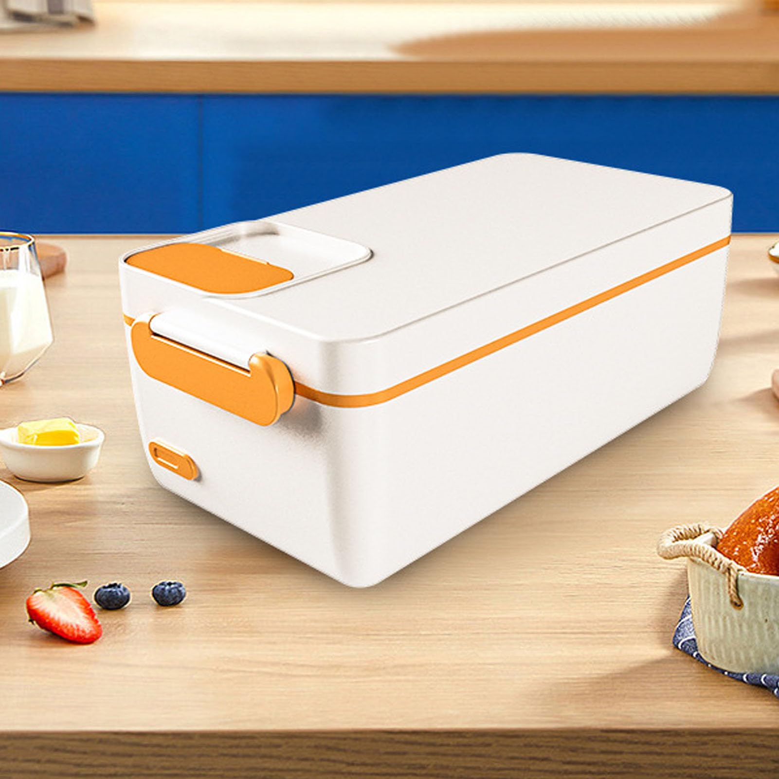 Scaldavivande Elettrico, Scaldavivande Portatile Senza Fili in Acciaio Inossidabile 304 da 1 Litro, a Prova di Perdite, con Doppia Sigillatura, per Viaggi di Lavoro (WHITE)