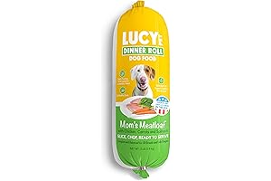 Lucy Pet Dinner Rolls- Mom's Meatloaf Chicken with Carrots and Spinach