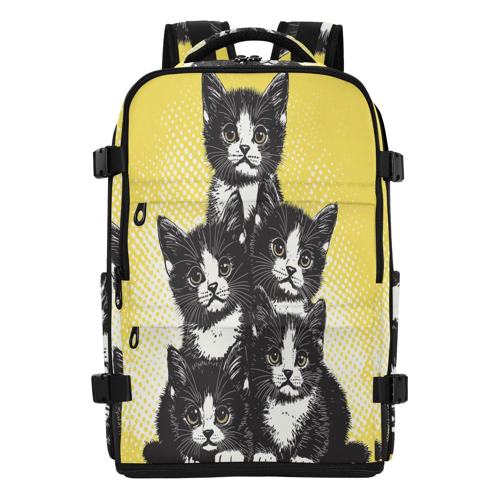 Plecak Torebka 15,6 Torba na laptopa do samolotów 20L | Lekka torba biurowa graffiti anime kot torba na laptopa 16 cali do szkoły mochila de viaje para mujer 20 l