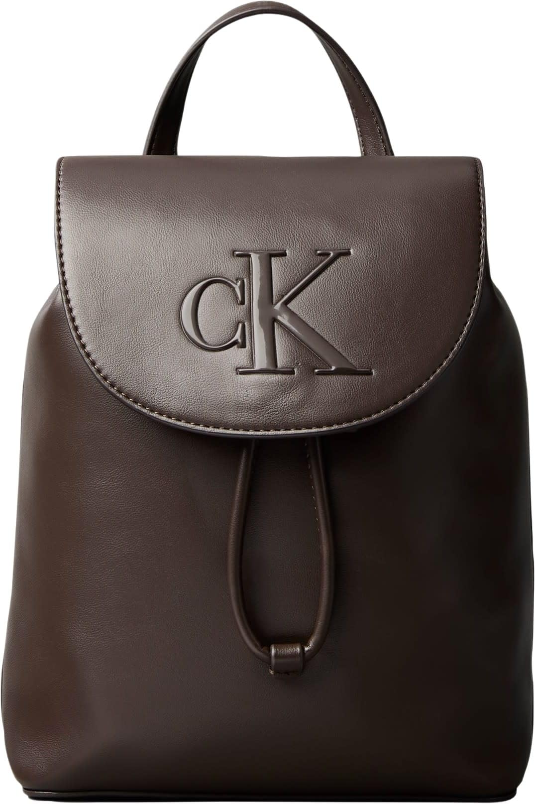 Calvin Klein Women Backpacks BOLD CK FLAP MINI BACKPACKLV04F3893G BROWN (Delicioso), One Size