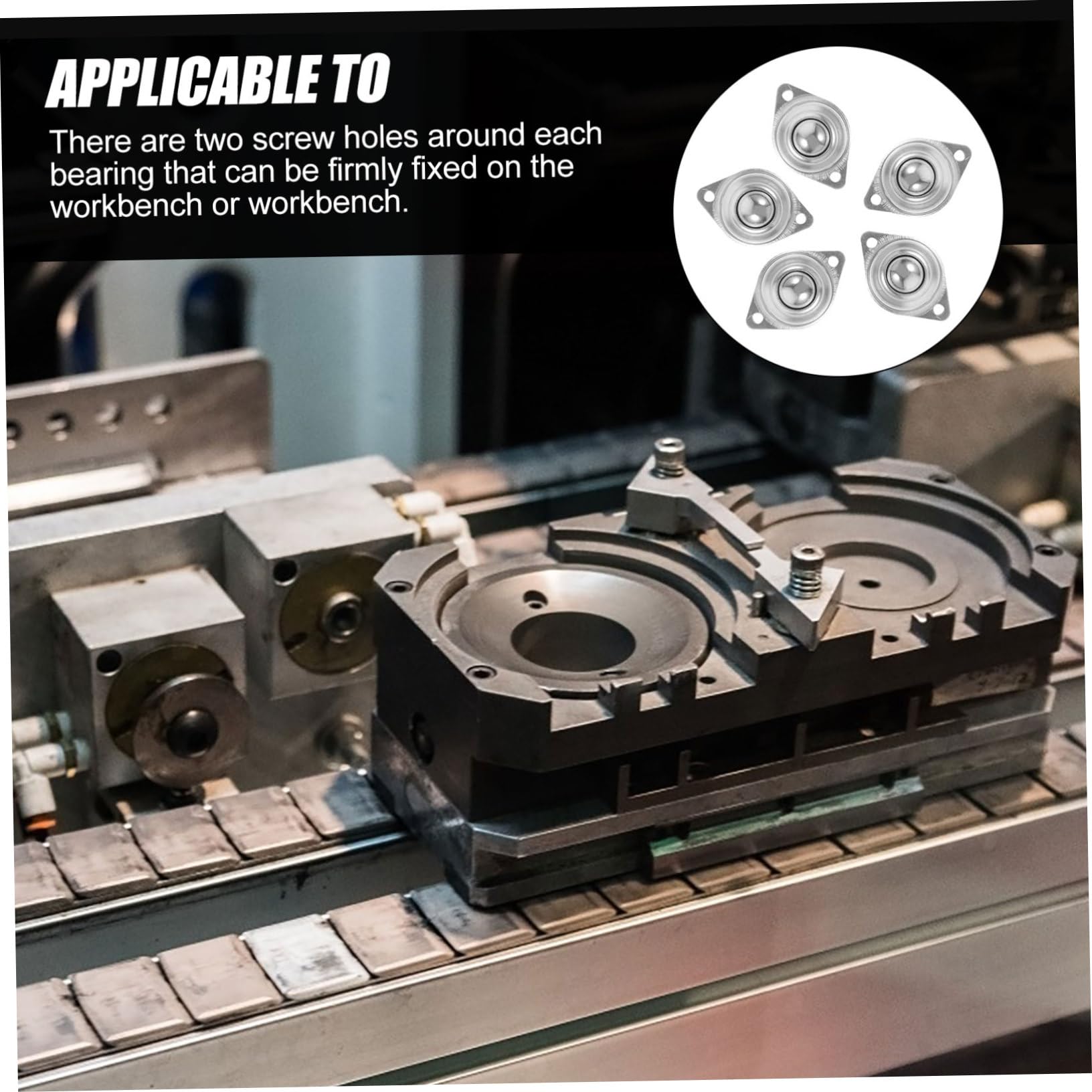 SOLUSTRE Roller Ball Casters 20pcs Ball Transfer Units Ball Transfer Roller for Smooth Rotation