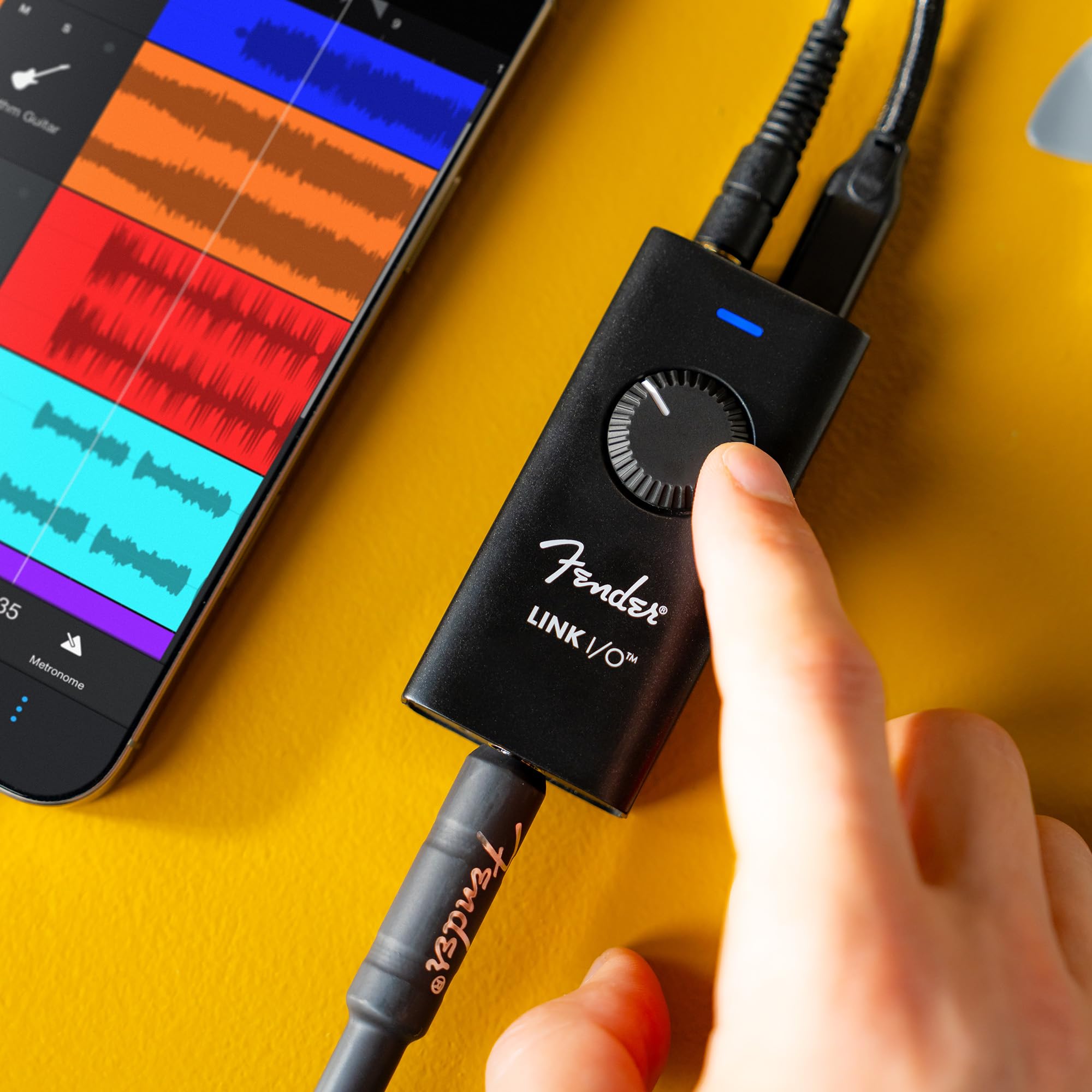 Fender Link I/O Portable USB-C Audio Interface, Fits in Your