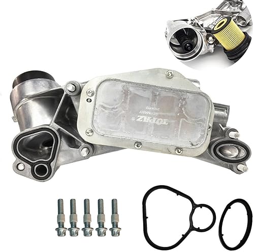 Miniatura 1 de 93186324, 12992593, 25199751, 931 863 24, 129 925 93 Enfriador de aceite del motor con conjunto de filtro de aceite 93186324