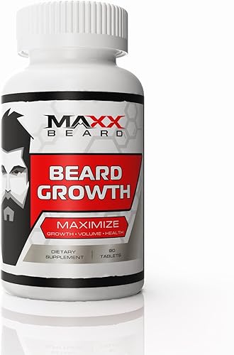 Vitaminas para el crecimiento de la barba para hombres, apoya la barba y el bigote completos, saludables y sexys, Maxx Beard