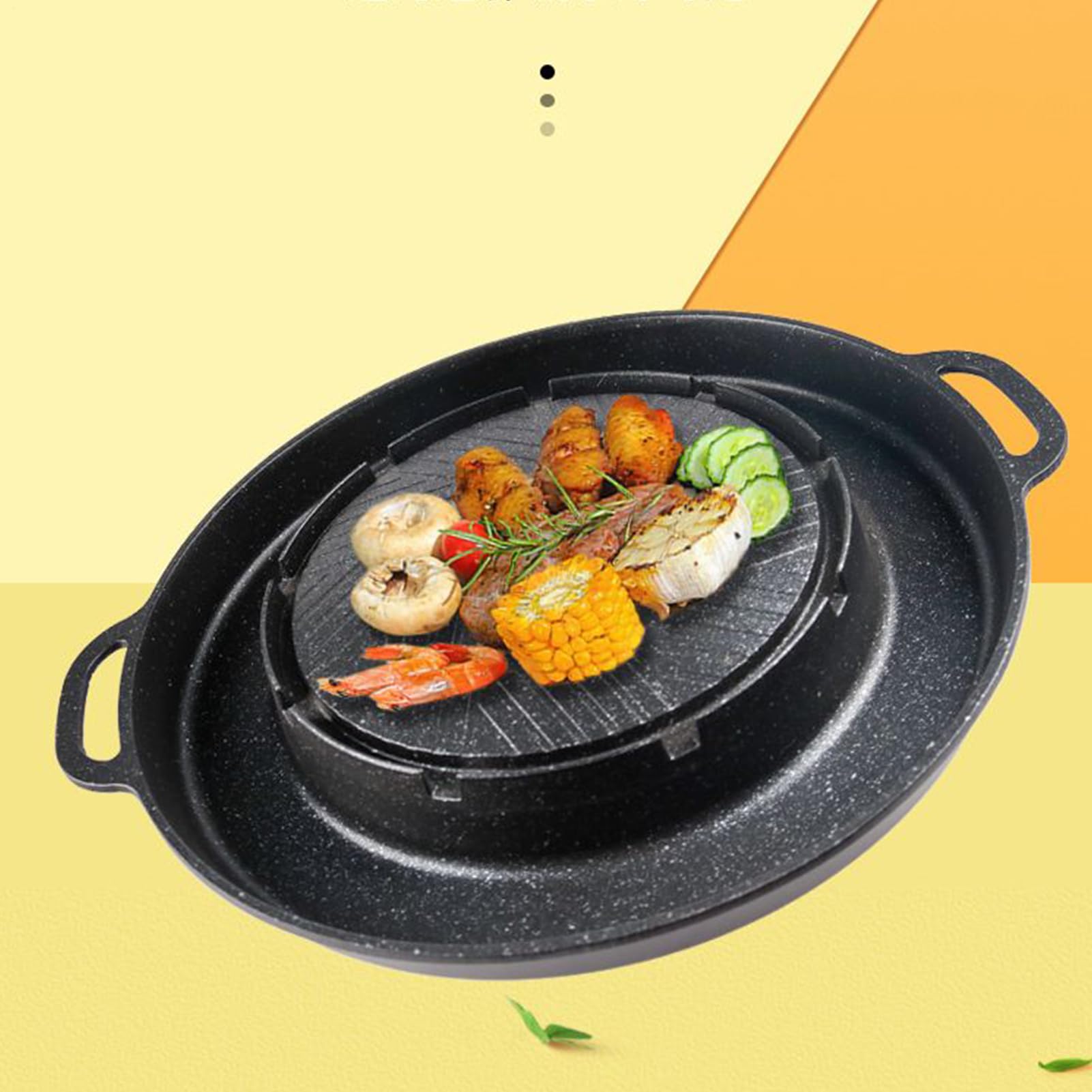Patelnia Grill I Hot Pot 2 W 1 Grillowa Patelnia Wewnętrzna